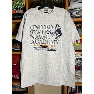 Vintage 90s United States Naval Academy Bill The Goat Tee